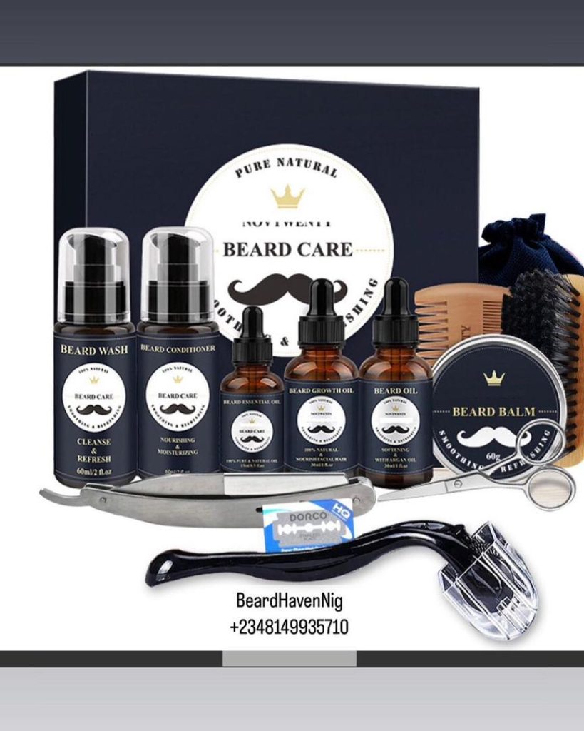 "11-piece beard oil kit for outbound marketing for domains